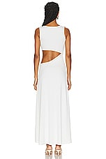 Christopher Esber Stone Cavern Tank Dress in White, view 4, click to view large image.