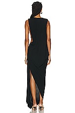 Christopher Esber Monstera Gown in Black, view 4, click to view large image.