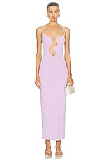 Christopher Esber Salacia Wire Column Dress in Pink Tourmaline, view 1, click to view large image.