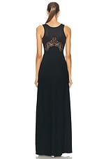 Christopher Esber Verna Lace Tank Dress in Black, view 3, click to view large image.