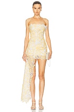 knee length dresses for ladies Christopher Esber Iris Floating Lace Cami