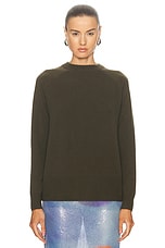 Christopher Esber Open Twist Sweater in Khaki, view 2, click to view large image.