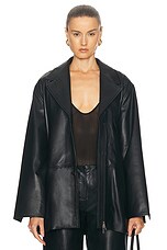 Christopher Esber Charli Leather Jacket in Black | FWRD
