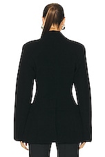 Christopher Esber Helix Knitted Blazer in Black, view 3, click to view large image.