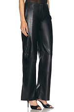 Christopher Esber Redux Leather Trouser in Black, view 2, click to view large image.