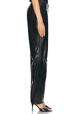 Christopher Esber Redux Leather Trouser in Black, view 3, click to view large image.