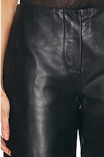 Christopher Esber Redux Leather Trouser in Black, view 6, click to view large image.