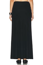 Christopher Esber Moodstone Ruched Skirt in Black, view 4, click to view large image.