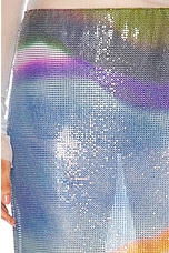 Christopher Esber Aura Glowmesh Midi Skirt in Aura Print, view 6, click to view large image.