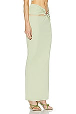 Christopher Esber Stone Cavern Skirt in Pistachio, view 2, click to view large image.