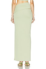 Christopher Esber Stone Cavern Skirt in Pistachio, view 4, click to view large image.