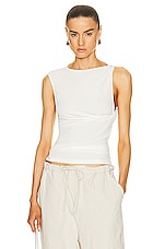 Christopher Esber Gesine Twisted Top in WHITE | FWRD