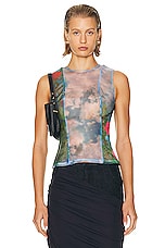 Christopher Esber Lucid Viva Tank Top in Lucid Garden Print, view 1, click to view large image.