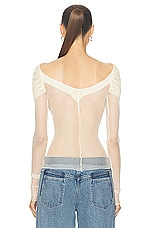 Christopher Esber Veiled Top in Butter, view 4, click to view large image.