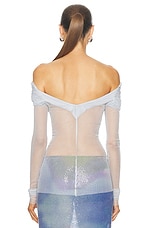 Christopher Esber Veiled Top in Mist, view 3, click to view large image.