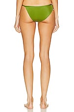 Christopher Esber Crystal Strap Bikini Brief in Vert Green, view 4, click to view large image.