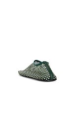 Christopher Esber Minette Crystal Flat in Cactus, view 3, click to view large image.