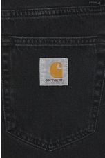 Carhartt WIP Landon Short in Black Stone Washed, view 3, click to view large image.