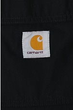 Carhartt WIP Hayworth Short in Black Rinsed, view 3, click to view large image.