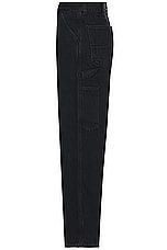 Carhartt WIP Single Knee Pant in Black Stone Washed, view 3, click to view large image.