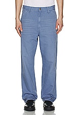 Carhartt WIP Single Knee Pant in Bay Blue, view 5, click to view large image.