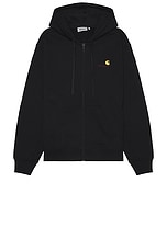【Carhartt】 HOODED AMERICAN SCRIPT JACKET Carhartt WIP Hooded American Script Jacket in Black | FWRD