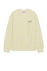 Carhartt WIP American Script Sweater in Rattan, view 1, click to view large image.