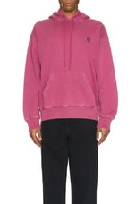 Carhartt WIP Nelson Hoodie in Magenta Garment Dyed, view 4, click to view large image.