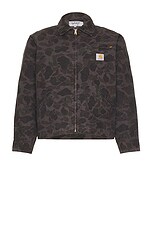 Carhartt WIP DUCK DETROIT JACKET カモ柄 S Carhartt WIP Duck Detroit Jacket - Camo Duck Green/Graphite
