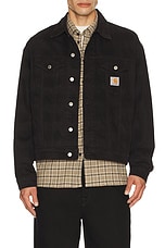 Carhartt WIP Everson Trucker Jacket in Everson Print Black