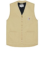 Carhartt WIP Arbor Vest in Bourbon Aged Canvas, view 1, click to view large image.