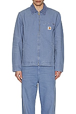 Carhartt WIP Detroit Jacket in Bay Blue, view 4, click to view large image.