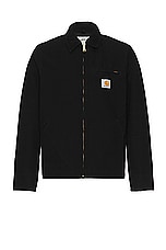 Carhartt WIP Detroit Jacket in Black, view 1, click to view large image.