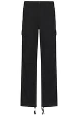 Carhartt WIP Regular Cargo Pant in Black Rinsed, view 1, click to view large image.