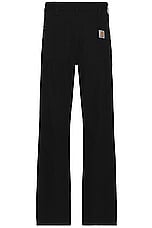 Carhartt WIP Double Knee Pant in Black Rinsed, view 2, click to view large image.