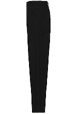 Carhartt WIP Double Knee Pant in Black Rinsed, view 3, click to view large image.