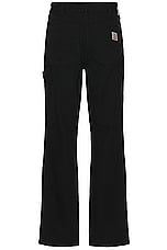 Carhartt WIP Double Knee Pant in Black Aged Canvas, view 2, click to view large image.