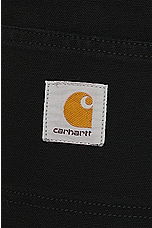 Carhartt WIP Double Knee Pant in Black Aged Canvas, view 4, click to view large image.