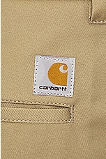 Carhartt WIP Brooker Pant in Leather Rigid, view 3, click to view large image.
