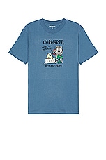 Carhartt WIP Short Sleeve Art Supply T-shirt in Sorrent, view 1, click to view large image.