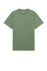 Carhartt WIP Short Sleeve Field Pocket T-shirt in Park, view 1, click to view large image.