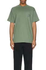Carhartt WIP Short Sleeve Field Pocket T-shirt in Park, view 4, click to view large image.
