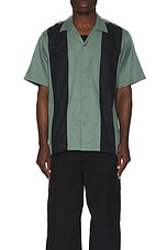 Carhartt WIP Short Sleeve Durango Shirt in Park Black, view 3, click to view large image.