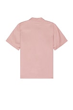 Carhartt WIP Short Sleeve Delray Shirt in Glassy Pink & Black, view 2, click to view large image.