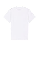 Carhartt WIP Short Sleeve Heart Train Pocket T-Shirt in White, view 2, click to view large image.