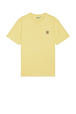 Carhartt WIP Nelson T-Shirt in Garment Dyed Air Yellow | FWRD