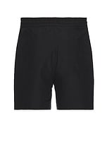 Carhartt WIP Chase Swim Trunks in Black & Gold, view 2, click to view large image.