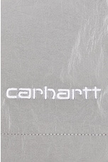 Carhartt WIP Tobes Swim Trunks in Sonic Silver & White, view 3, click to view large image.
