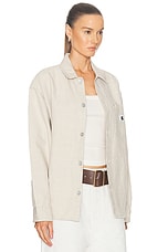 Carhartt WIP Ethel Button Up Top in Natural, view 2, click to view large image.