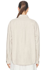 Carhartt WIP Ethel Button Up Top in Natural, view 4, click to view large image.